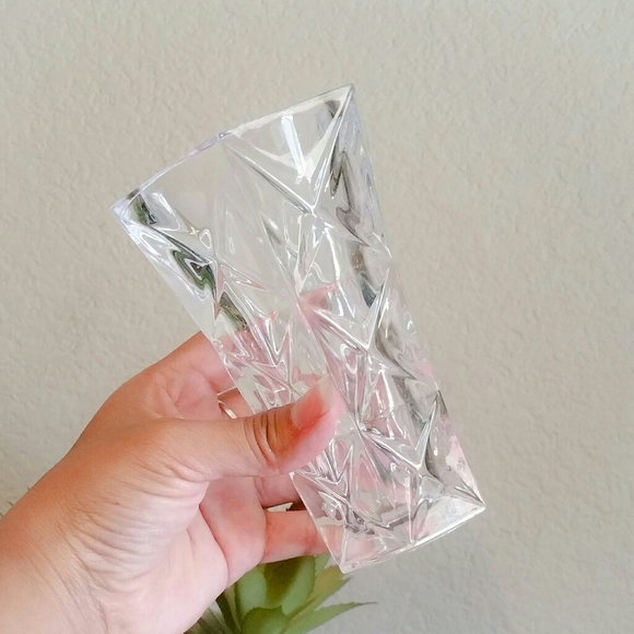 Vintage Bud Crystal Glass Vase